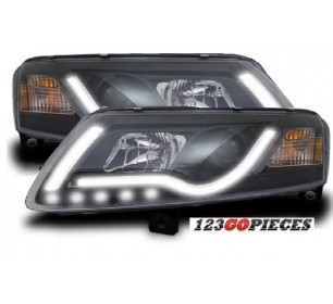 Paire de phares LED + NEON intégrés pour Audi A6 2004-2008 - GO1026387